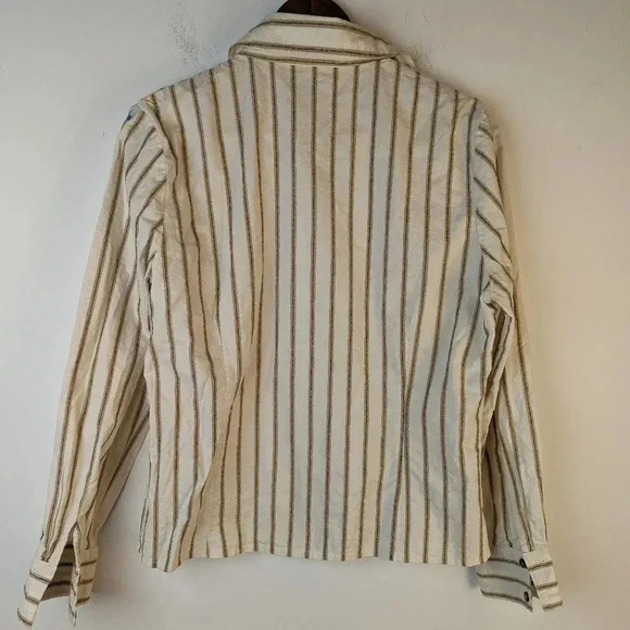 by Fredrick Striped Button Front Shirt - 14 - Picture 4 of 4